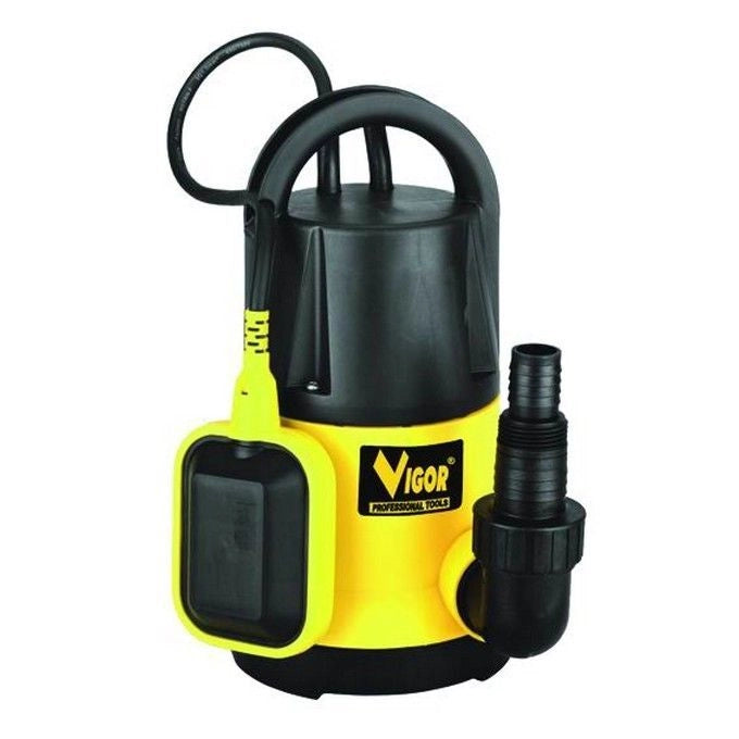 Vigor SUB005 Elettropompa Sommersa Automatica Acque Chiare 350 W 100 lt-min 7 m Attacco 1-1-2''
