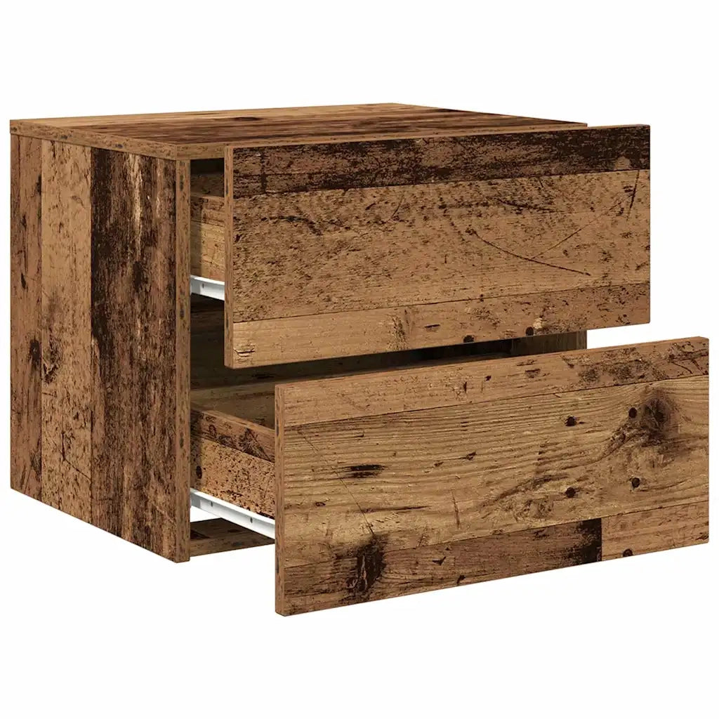 Armadio da Notte con cassetto Legno vecchio 50 x 39 x 41 cm 863072