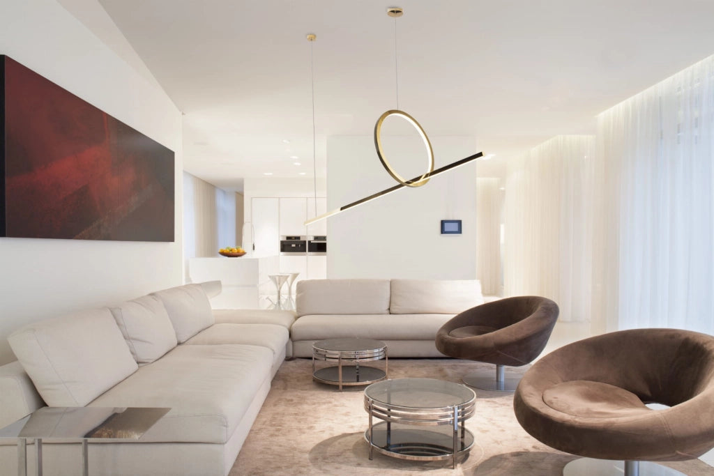 Lampada a sospensione oro Lozanna LED 18W Maxlight