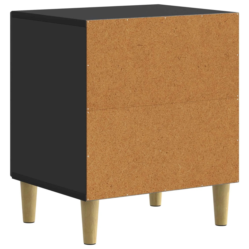 Set di 2 Comodini | Armadio da Notte | Mobiletto da notte Nero 43 x 34,5 x 50 cm