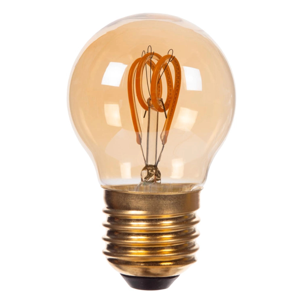 Lampadina LED filamento E27 3W ambra sfera Lucide