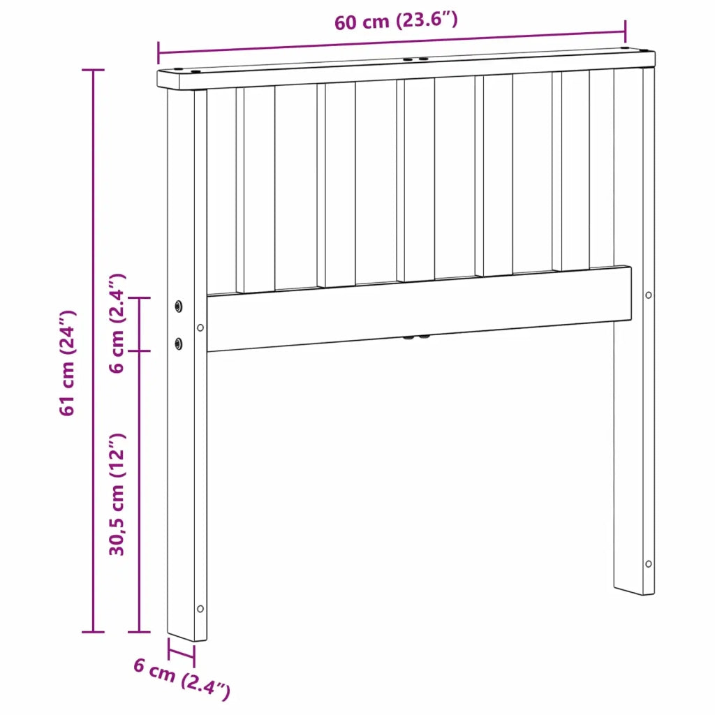 Braccioli 2 pcs Marrone 60 x 6 x 61 cm Legno multistrato 900512
