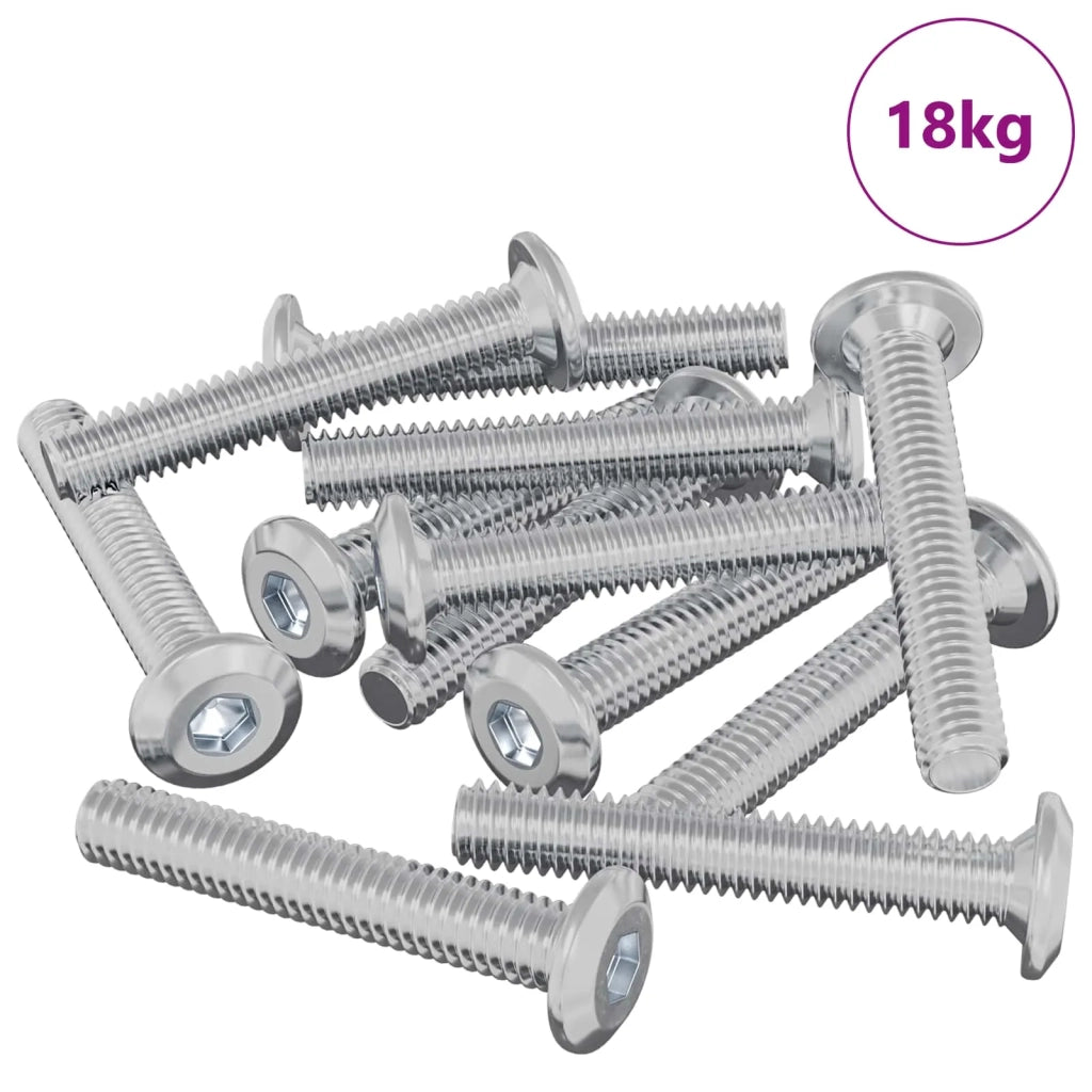Vite con Testa Bloccante 2514 pcs Argento Acciaio 864582