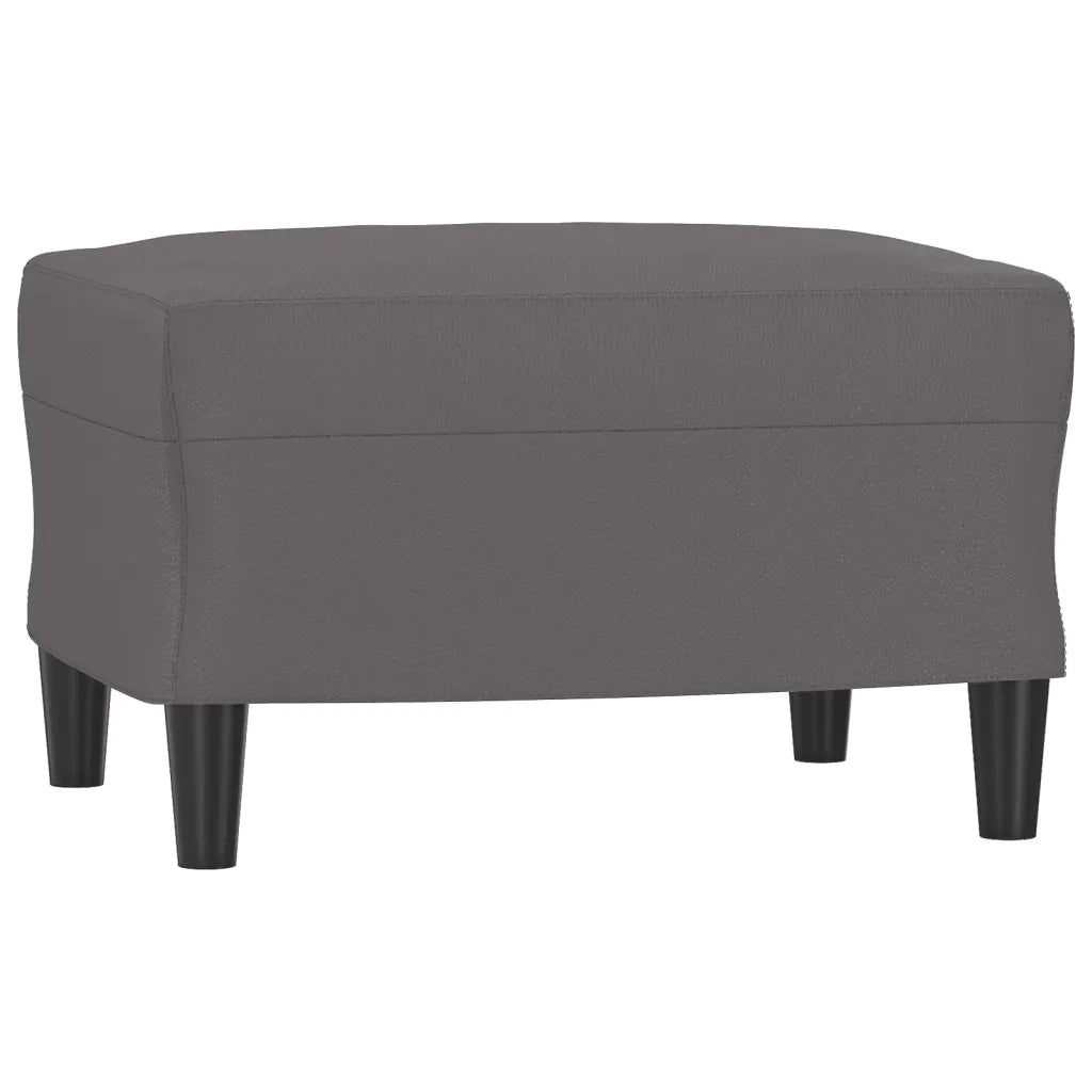 Set di Divani 3 pz con Cuscini Grigio in Similpelle 3201385