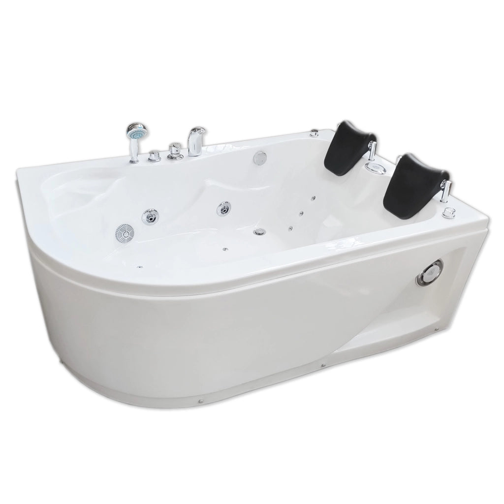 Vasca idromassaggio bianca 170 X 115 cm per 2 persone 15 getti – Varadero