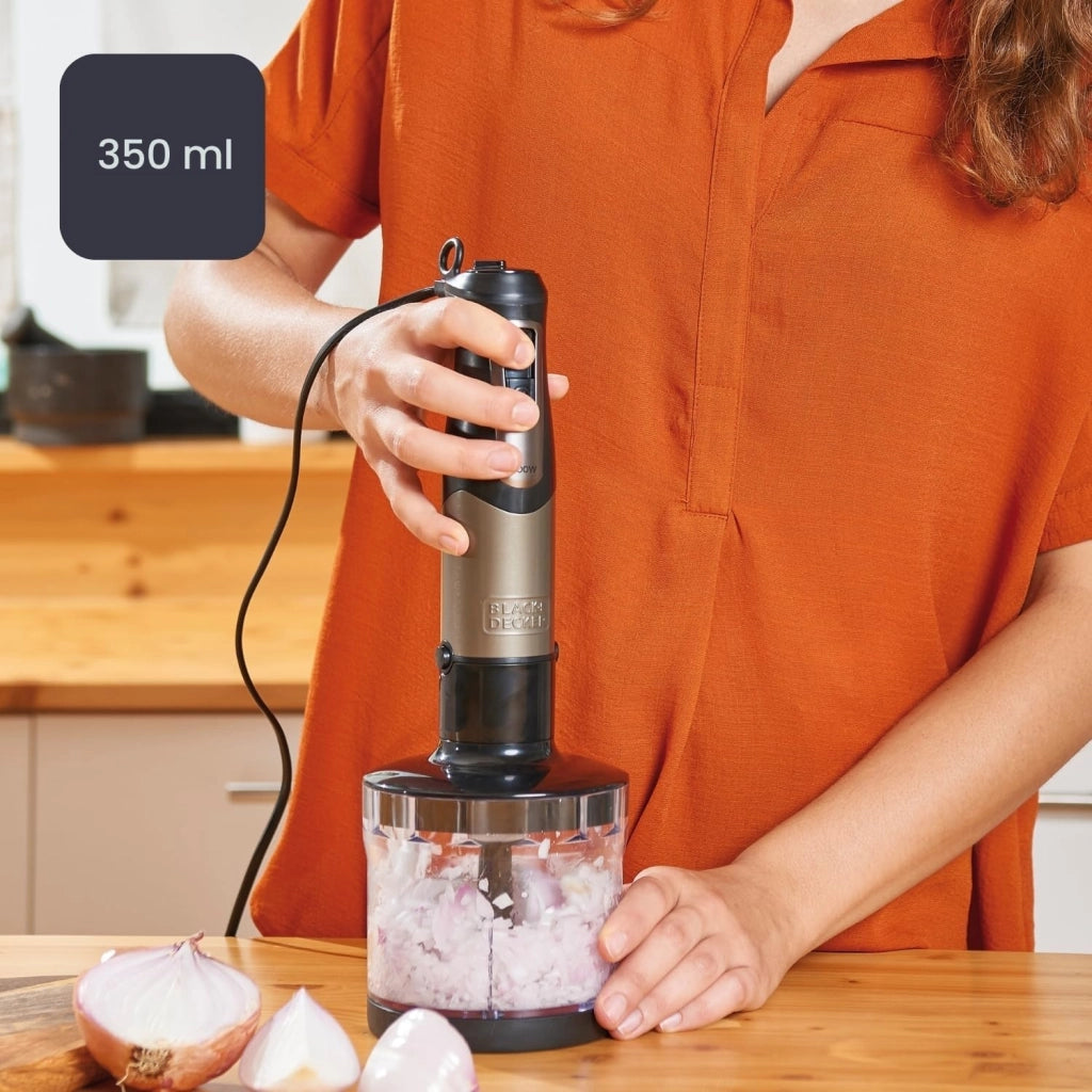 Frullatore ad Immersione BXHBA1200E 1200 W con Accessori Black+Decker