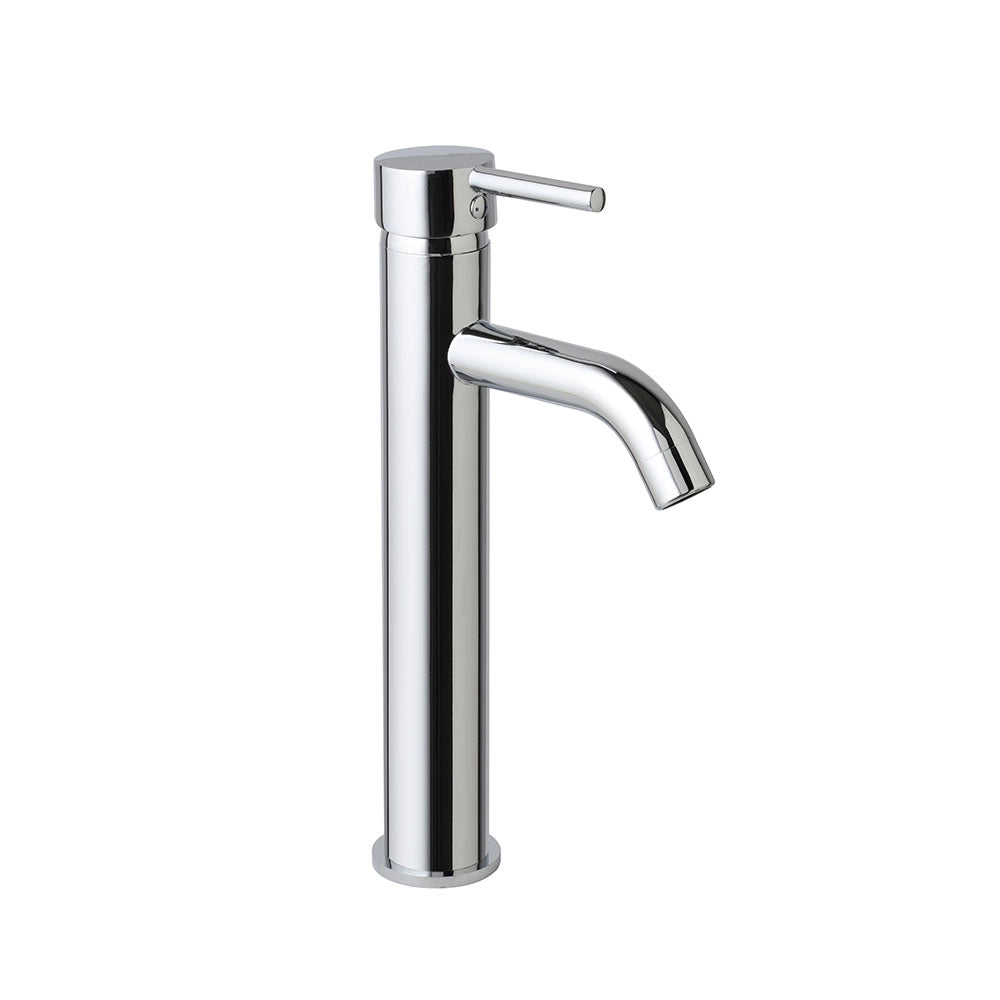 Rubinetto miscelatore alto cromato lavabo