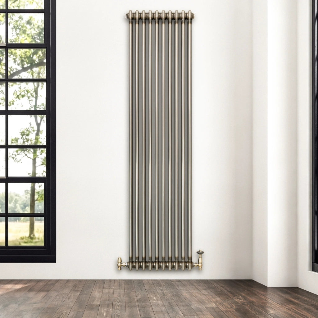 Radiatore 2 Colonne Verticale Metallo Grezzo 1800x470 mm