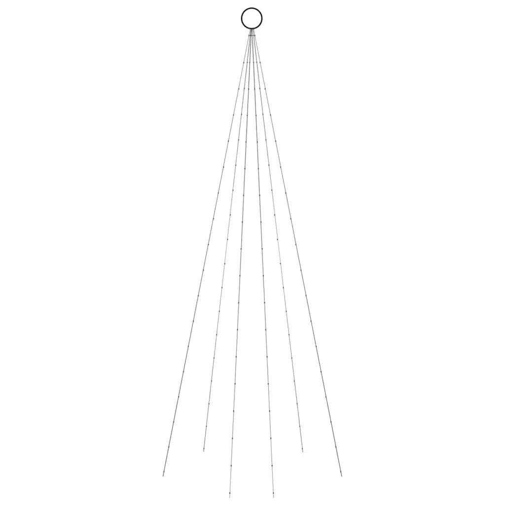 Albero di Natale Pennone Blu 108 LED 180 cm 343520