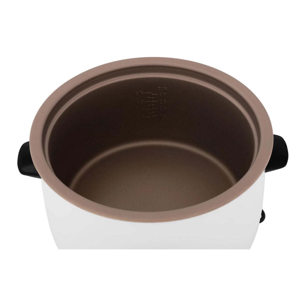 Risottiera vaporiera cuociriso elettrica 1950 watt 13 litri corpo in acciaio inox pentola in alluminio antiaderente misurino e cucchiaio 14_0003947