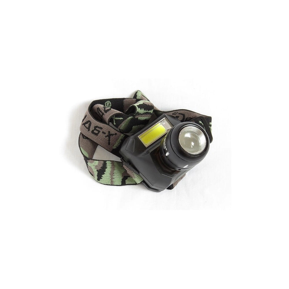 Trade Shop - Torcia Lampada Frontale A 2 Led Cree Cob Ricaricabile 2 Luci Bl-6916a -