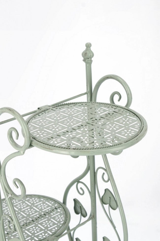 Set 3 Porta Fiori Metallo Verde Rustico da Interno - GIANNA