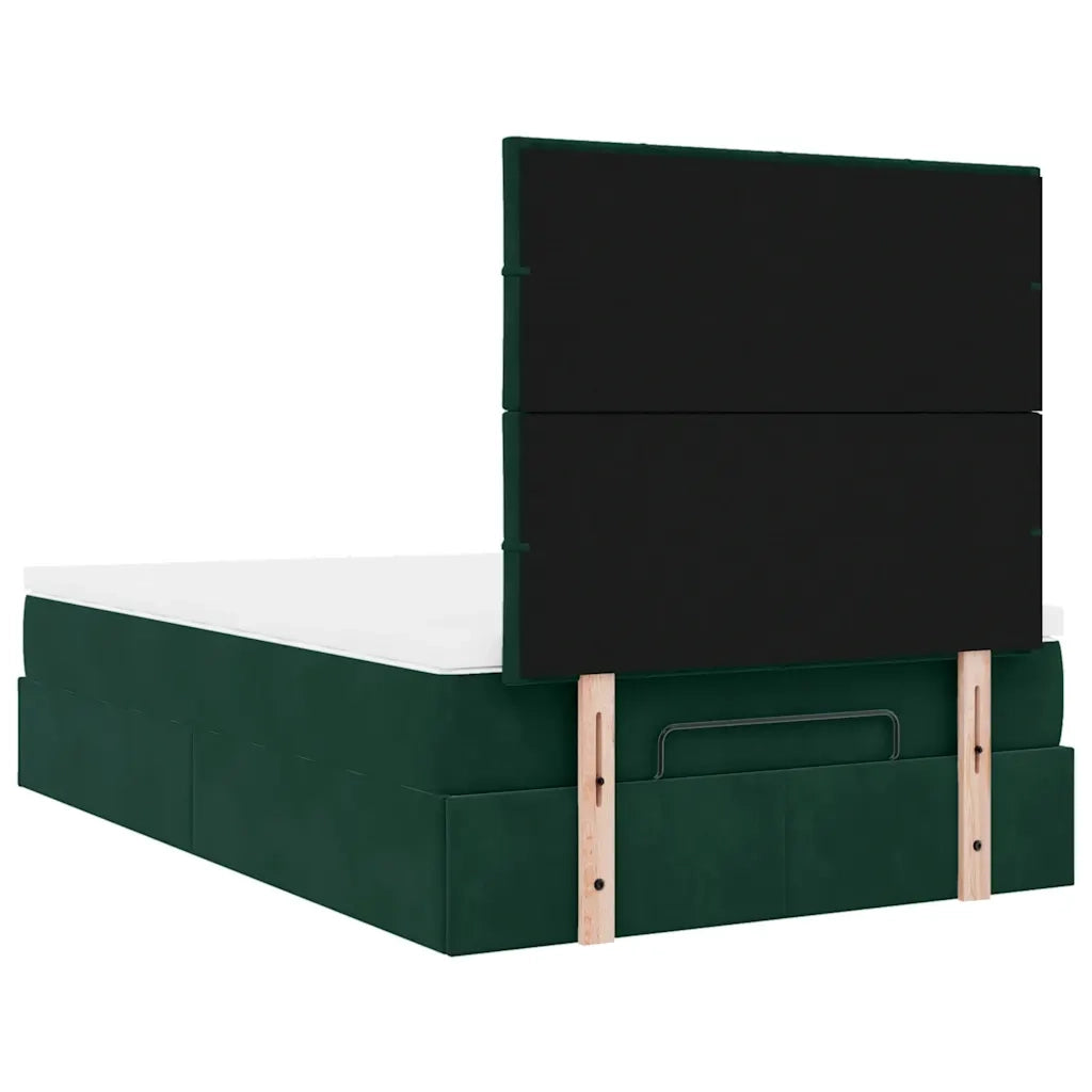 Struttura Letto Pouf con Materassi 120x190 cm Velluto 3313460