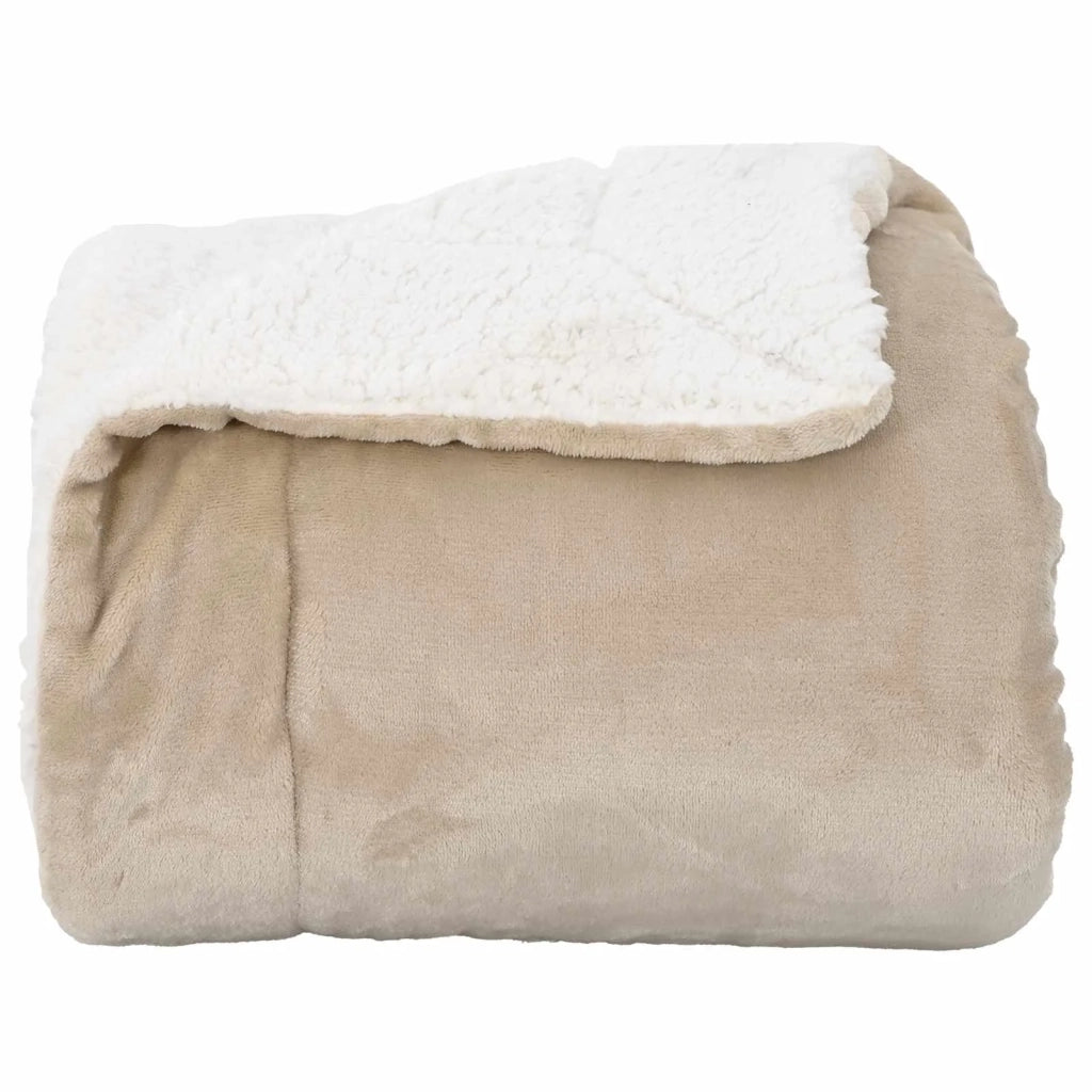 Coperta Beige 130 x 150 cm Panno 42016973
