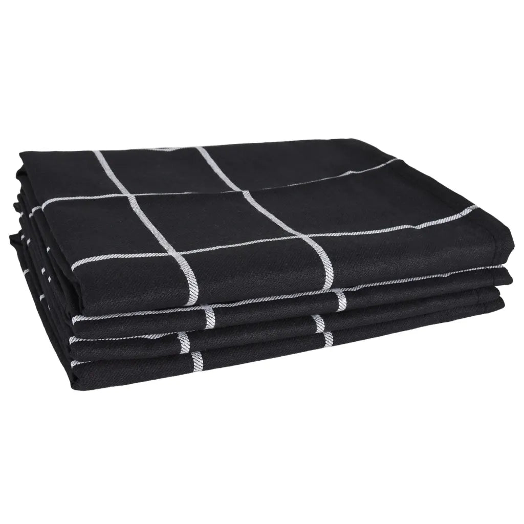 Set Strofinacci 12 pz | Teli per bagno in Cotone Nero