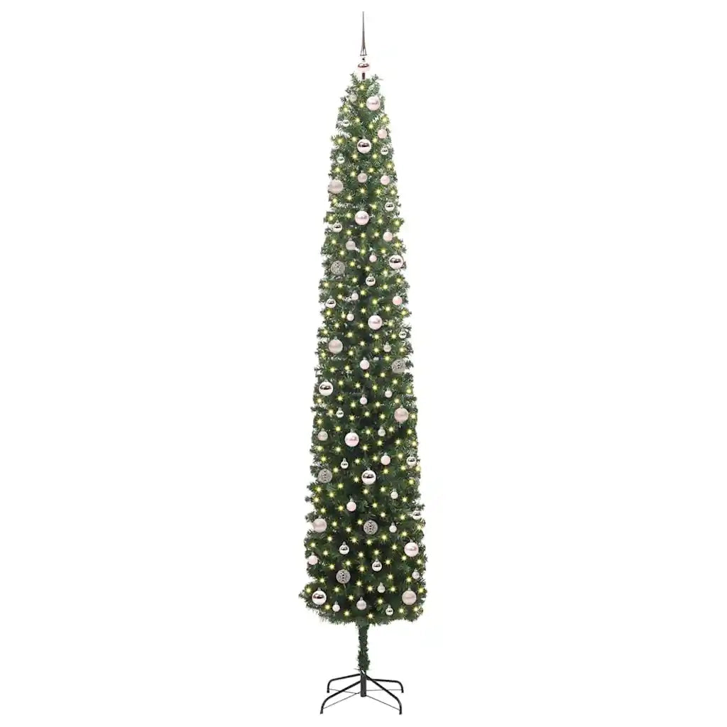 Albero di Natale artificiale con 300 LED Verde 270 cm 3394980