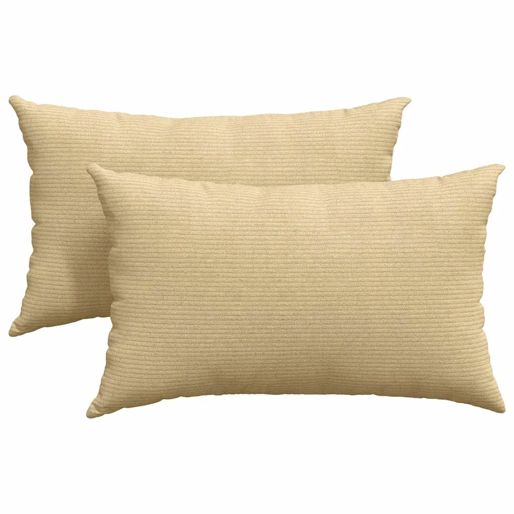 Cuscini da Divano 2 pz | Cuscini per sedie Grigio Verde 50 x 30 cm