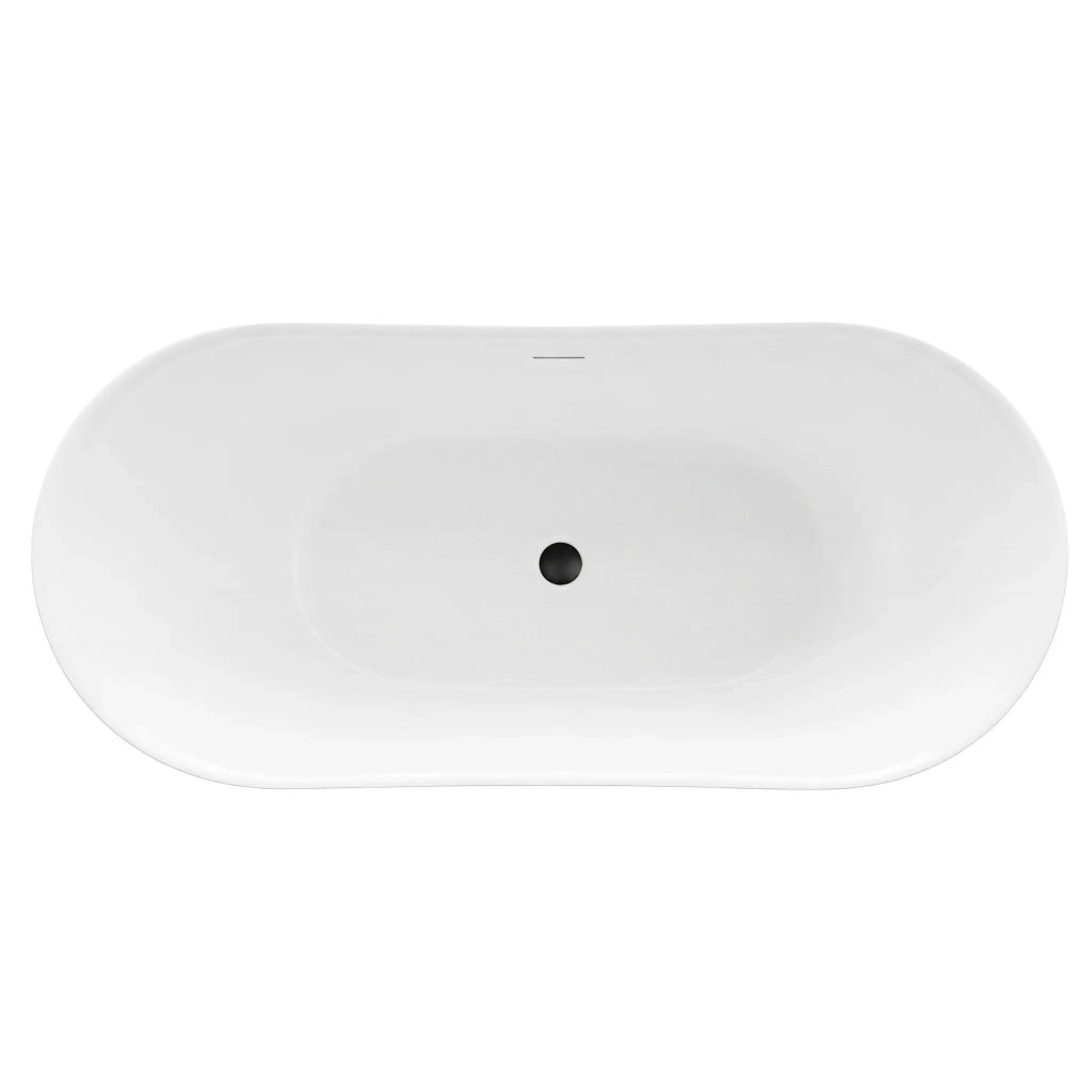 Vasca Bagno Da Terra Rea Ferrano Slim 170 Copritappo bianco