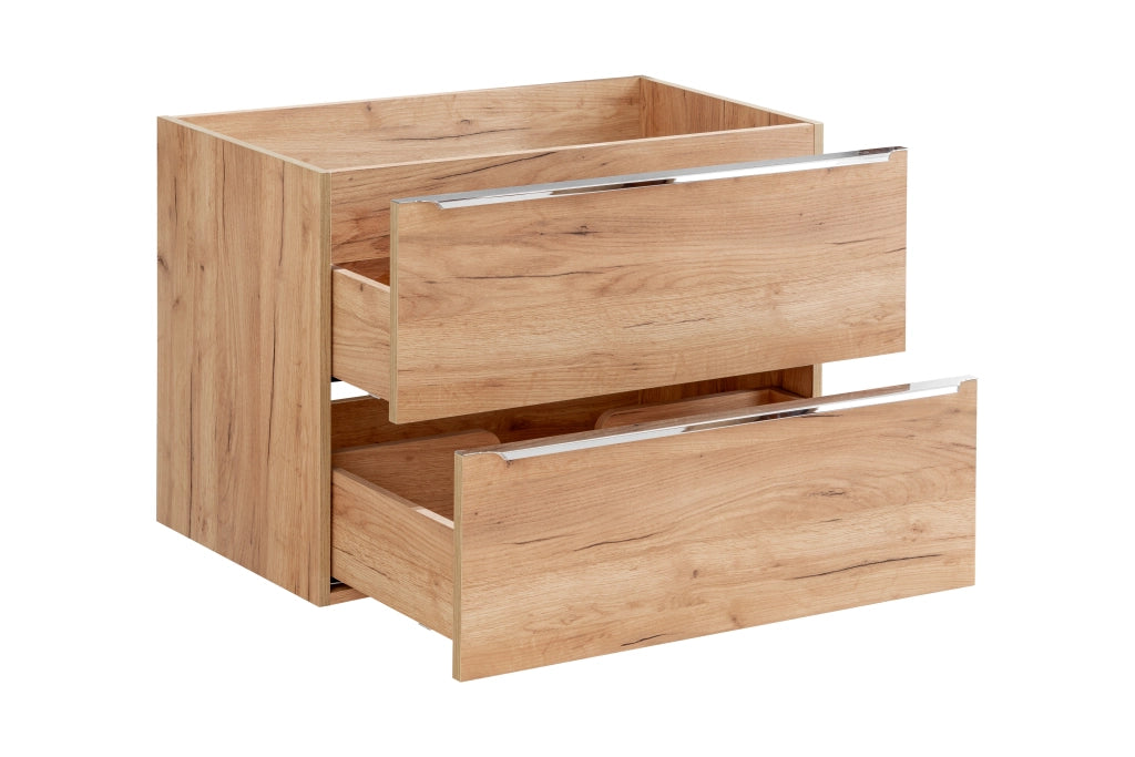 Mobile sottolavabo 80 cm 2 cassetti Capri Oak 80 x 57 x 46 cm