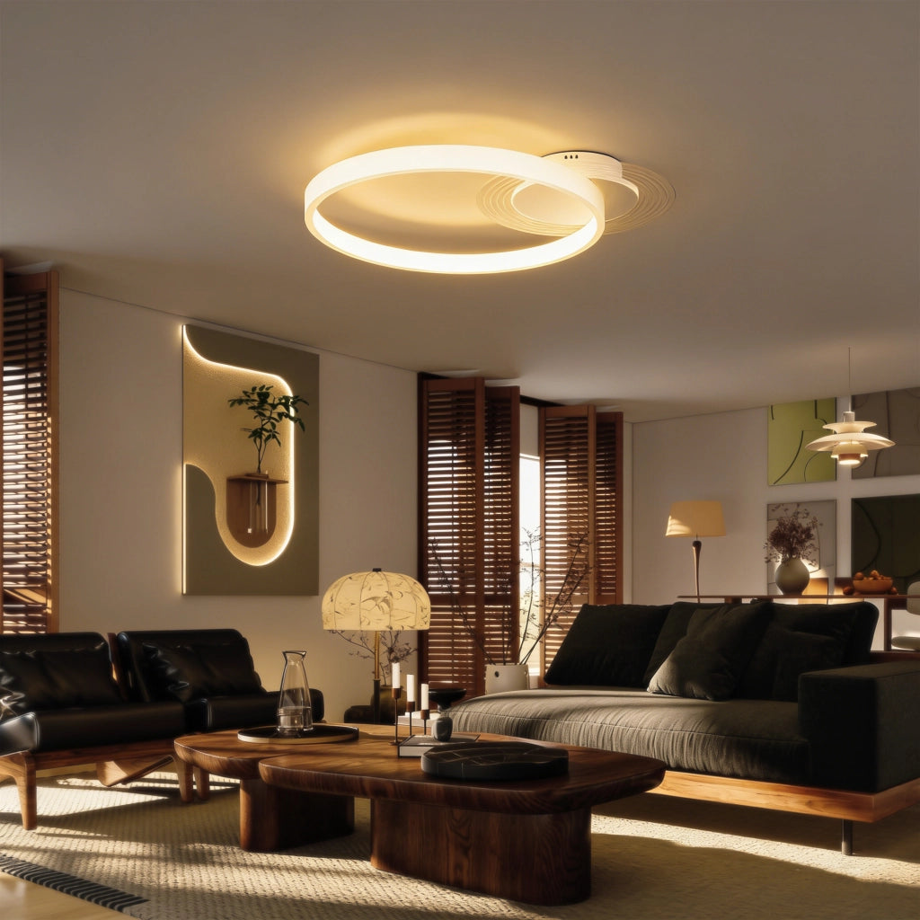 Lampada da Soffitto ¨C zephmum ¨C 50x40x7,4 cm Bianco