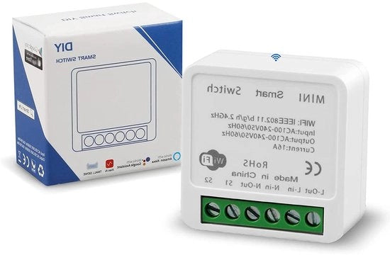 Interruttore WiFi Smart con Timer di Luce e Comando a Distanza (16A) - Compatibile con Alexa e Google Home