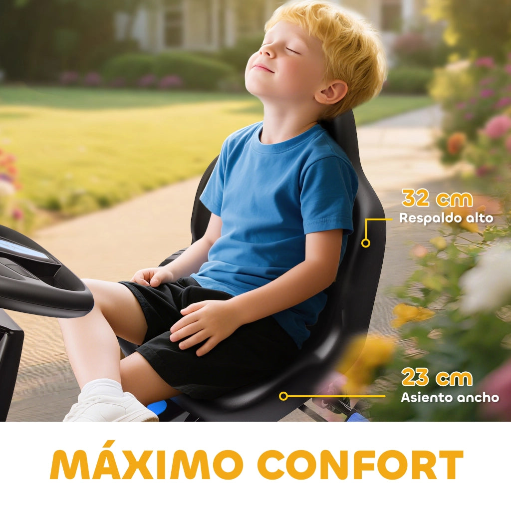 Pedalino per Bambini con Freno Automatico ¨C Minimal ¨C Metallo Blu