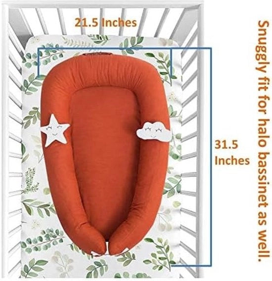 Cuscino per Bambini Reiswieg 100% Cotone Antiallergico - Culla per Bambini \ Nest di Sicurezza per Bambini