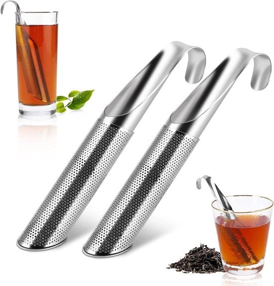 Diffusore per tè e caffè in acciaio inossidabile - Diffusore per spezie per tè - Set da 2 pezzi