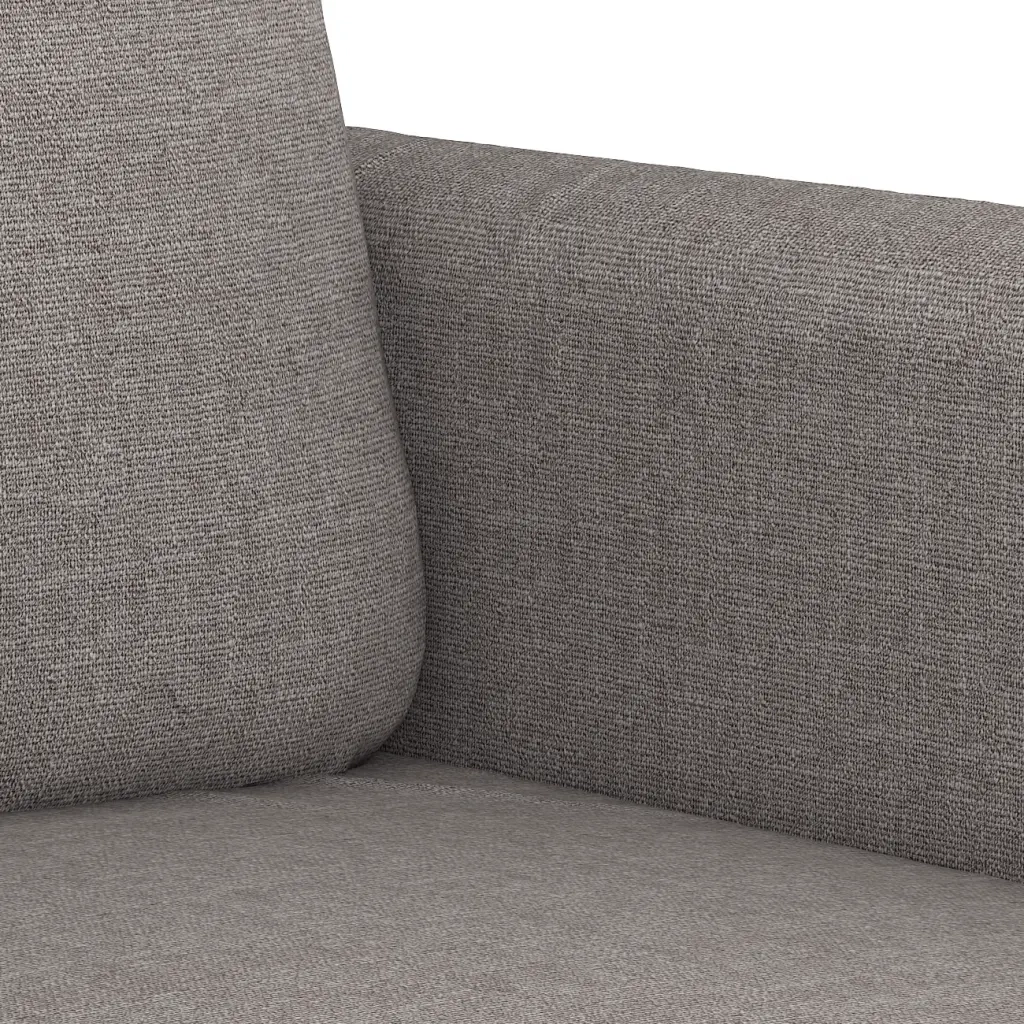 Set di Divani 3 pz con Cuscini Tortora in Tessuto 3202101