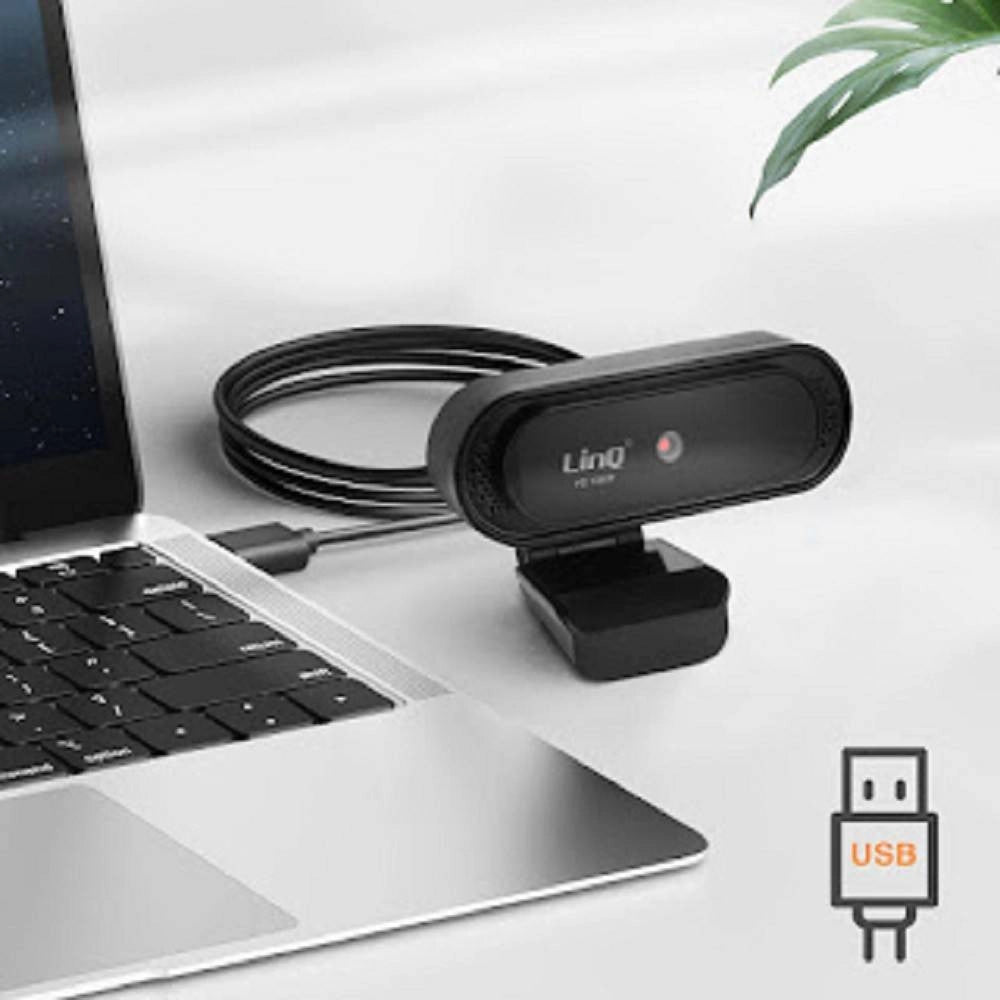 Trade Shop - Webcam Usb Full Hd 1080p 30 Milioni Pixel Con Microfono Videoconferenza Hd1090 -
