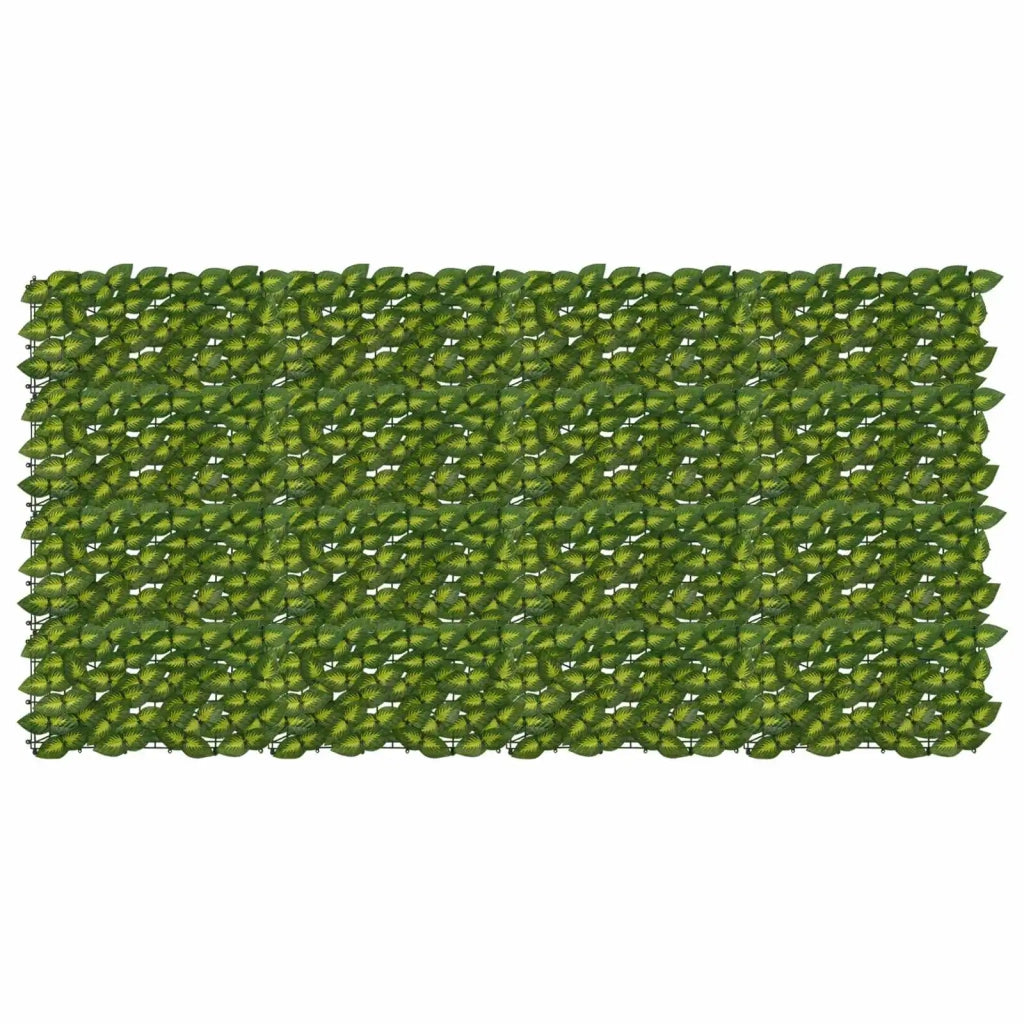 Schermo per balcone con foglie Verde e Giallo 200 x 100 cm 42040672