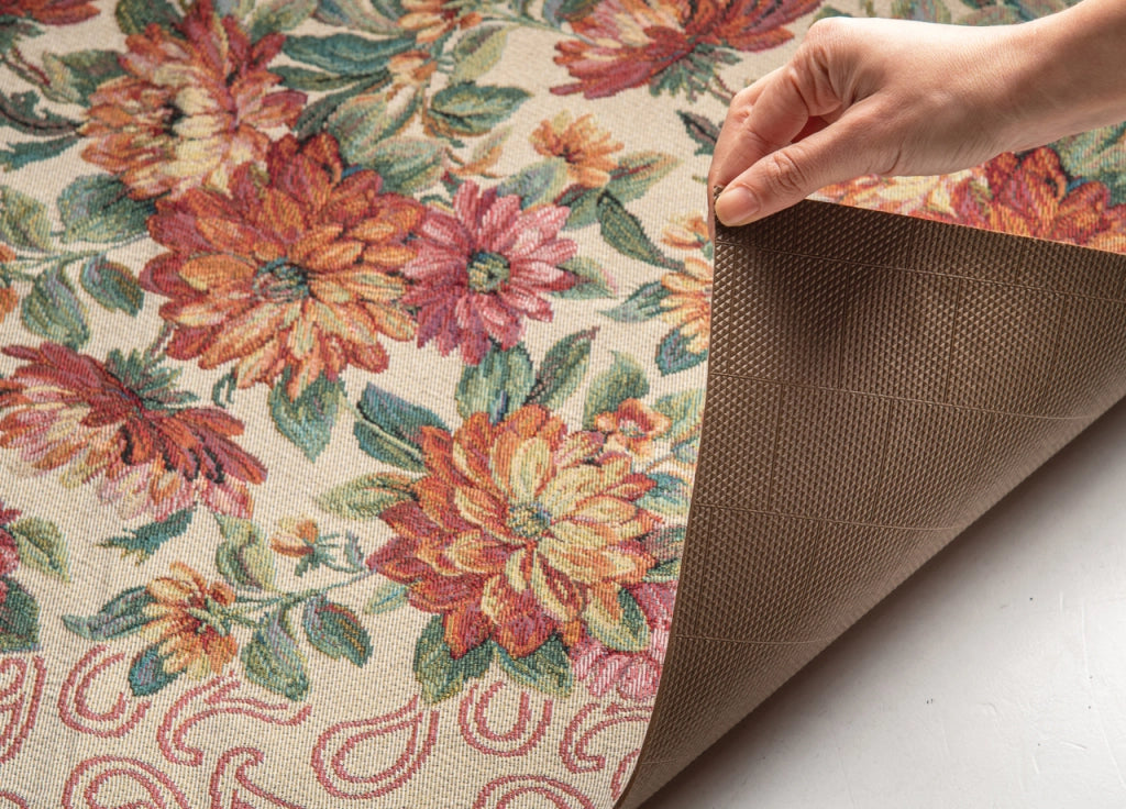 Tappeto Passatoia Tessuto Jacquard Linea Emozioni Disegno Giotto Rosso - 57x140 - Rosso