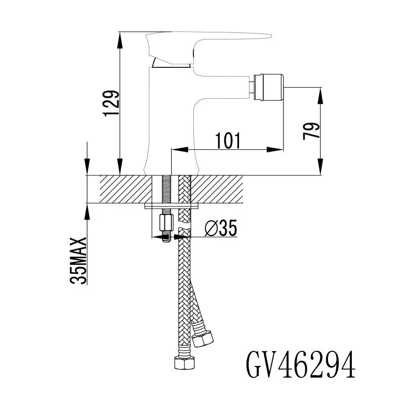 Miscelatore bidet trilly cromato
