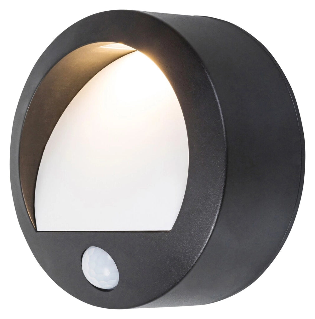 Applique esterna con sensore LED 1,5W nera Amarillo
