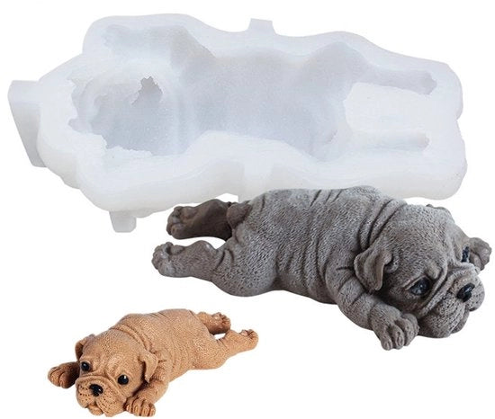 Forma di cera per biscotti in forma di cane 3D - Forma per biscotti in forma di animale - Decorazione per torte - Forma per biscotti antiaderente - Forma per biscotti realizzata a mano - Forma per biscotti ecologica - Forma per biscotti per torte
