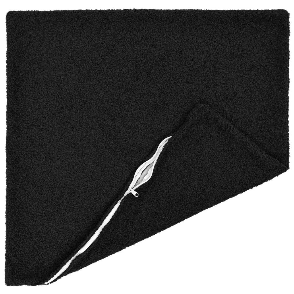 Federa 6 pcs HEERLEN Nero 80 x 80 cm Bouclé 913614