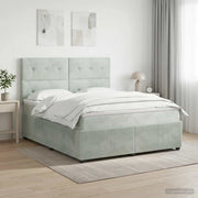 Letto box spring con materasso Grigio Chiaro 180 x 200 cm 3454655