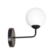 Applique Emibig Pregos K1 E14 1 luce nera vetro acciaio