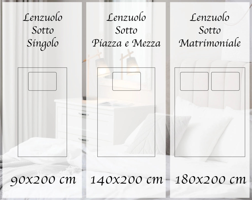 Lenzuolo Sotto Con Angoli Elastici 100% Puro Cotone  Verde - Una piazza e mezza