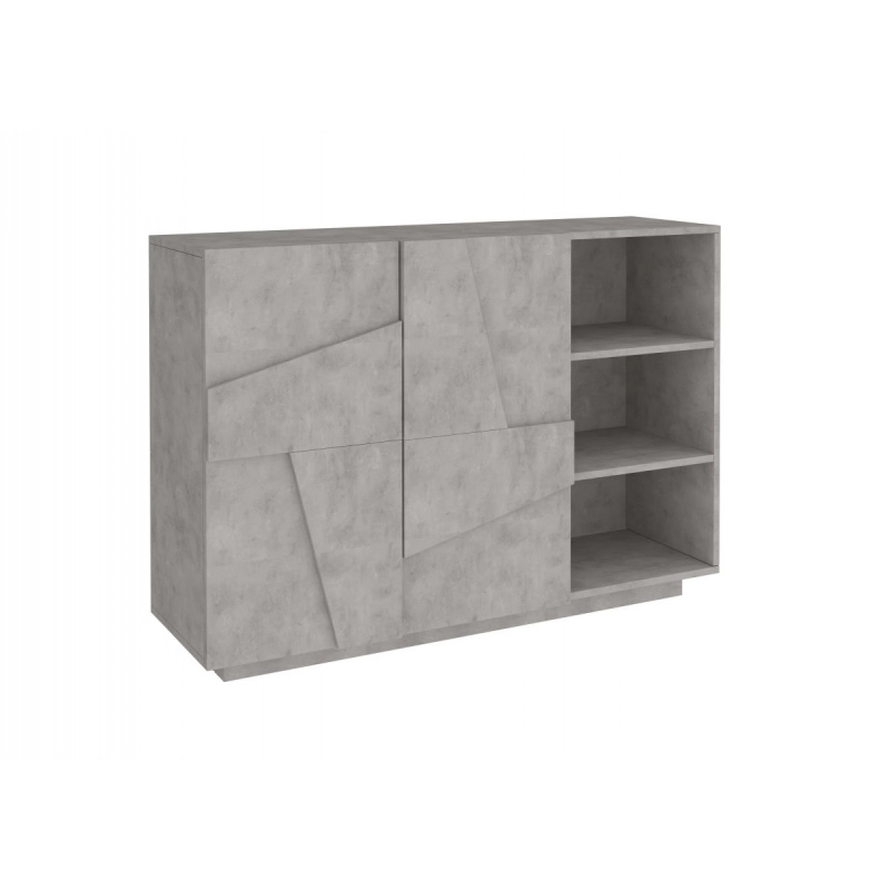 Mobile Multiuso Ping 120 – 2 ante/ 3 vani – Cemento Bronx