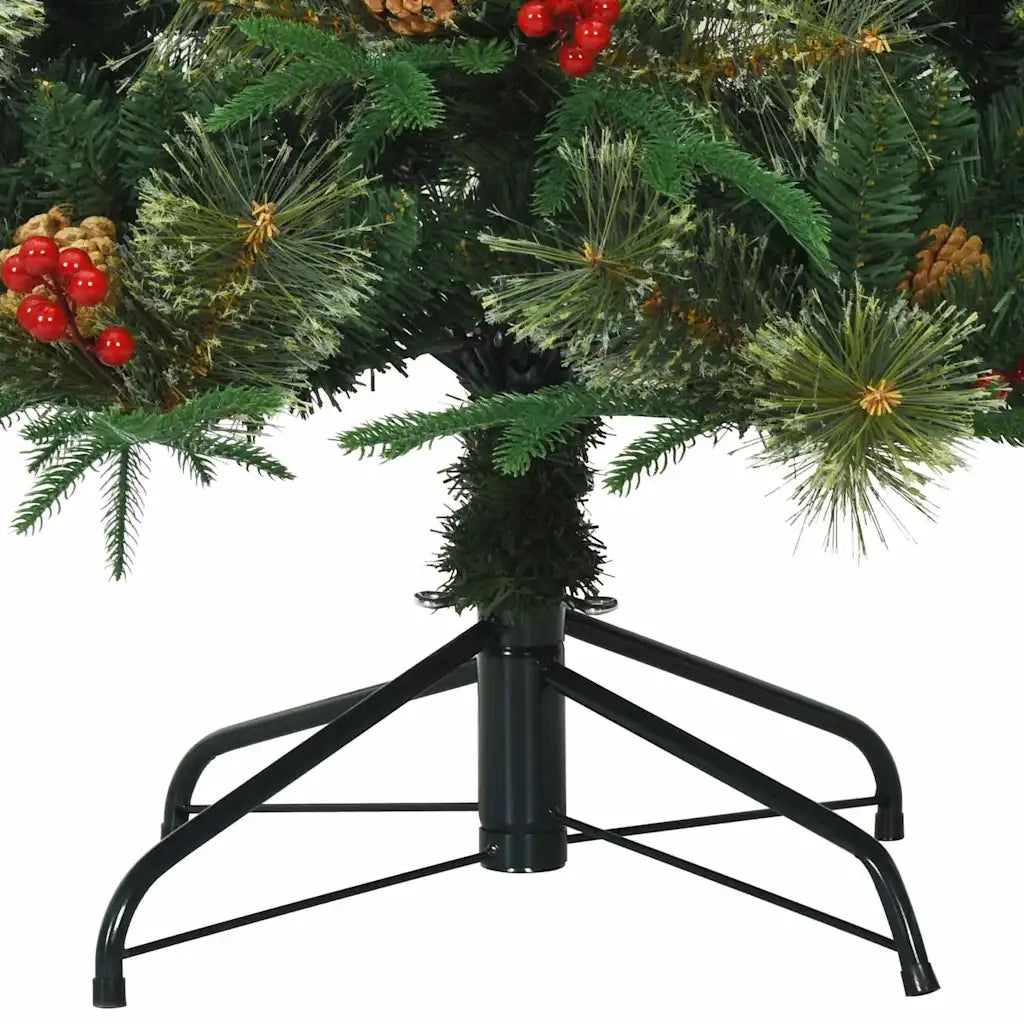 Albero di Natale Artificiale con Rami Pieghevoli Verde 180 cm 42019303