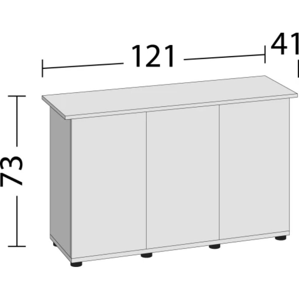 Juwel Rio 240 Supporto 121SBX 121x41x73xH Colore: Nero