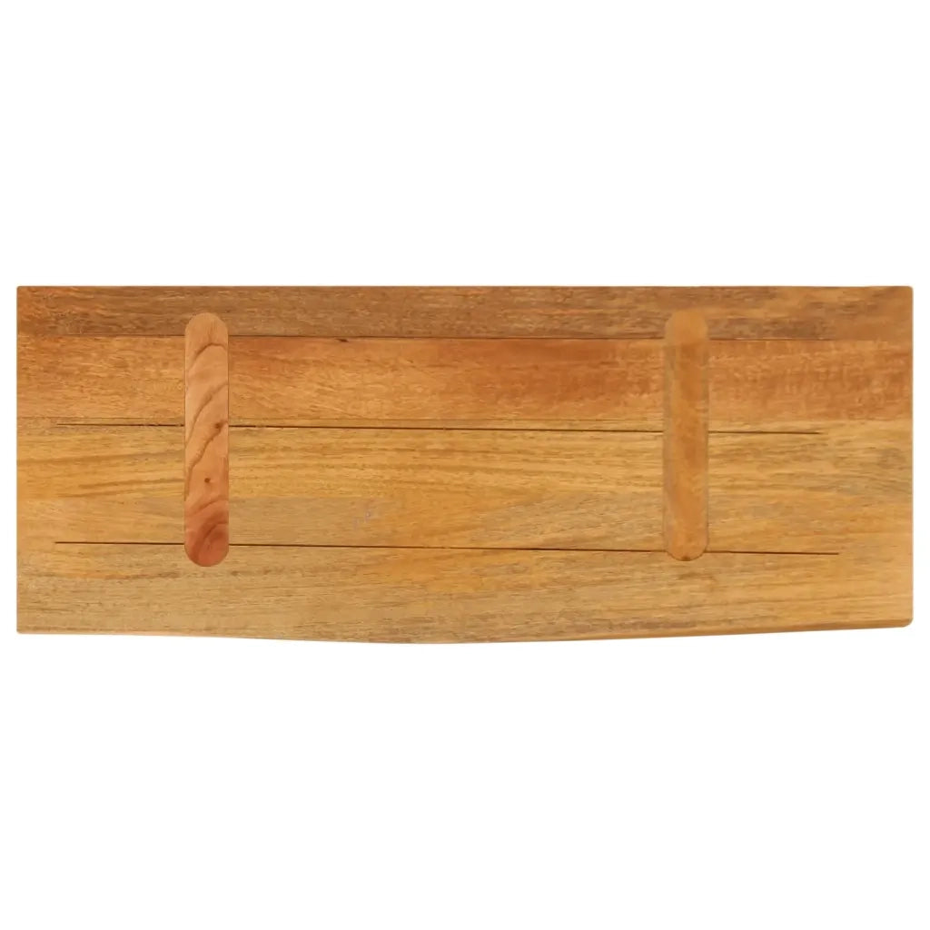 Piano Tavolo | Superficie Tavolo | Piano Scrivania Bordi Vivi 70x30x3,8 cm in Legno Massello di Mango