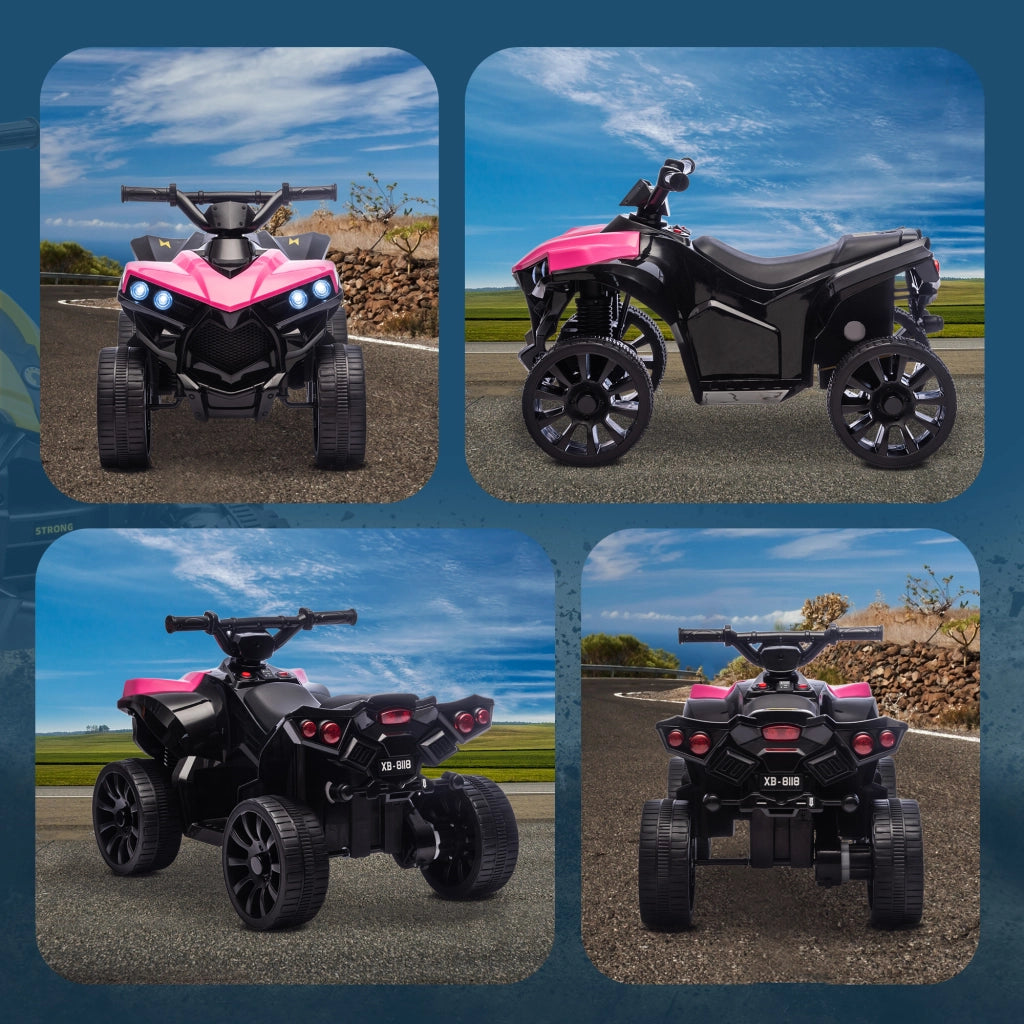 Quad Elettrico per Bambini 6V ¨C Xylo ¨C Rosa con LED e Musica