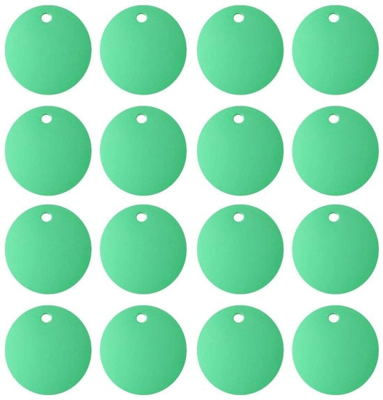 Etichette in Stampa 35 mm - Lega di Alluminio - Hangers a Sfera - Etichette Vuote - Accessori per Animali di Compagnia - Stampa DIY - Etichette Adesive