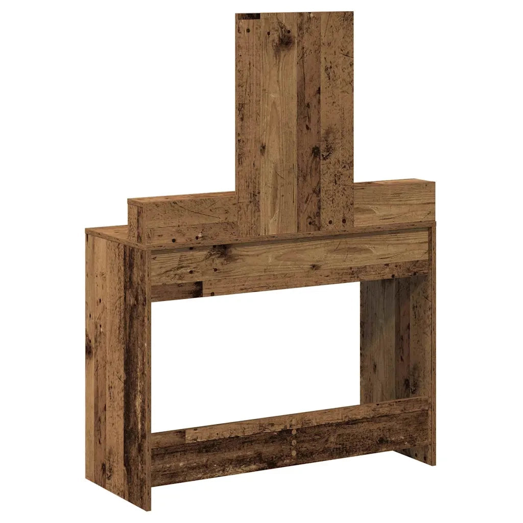 Toeletta | Tavolo da Trucco con cassetto Legno vecchio 100 x 41 x 140 cm