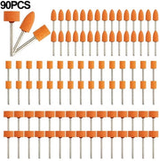 Set di 90 pezzi di utensili per la lavorazione di superfici, diametro di 0,3 cm, adatto per rimuovere la ruggine, lucidare il metallo e smerigliare, diverse forme per diverse applicazioni.