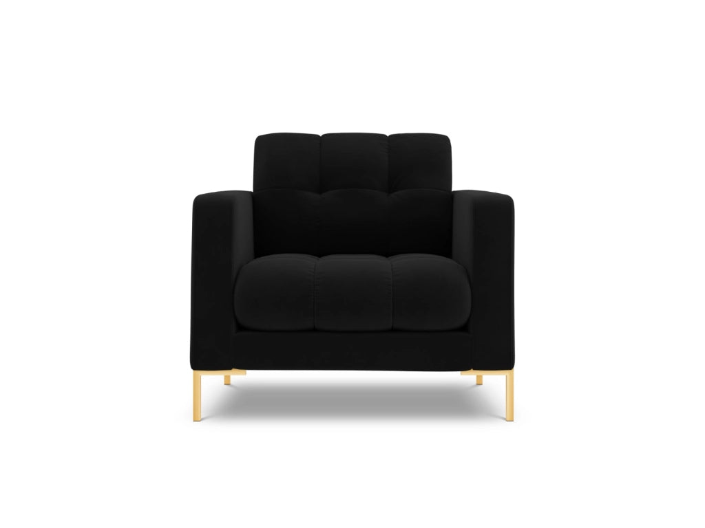 Cosmopolitan Design - Poltrona "Bali" in velluto nero 