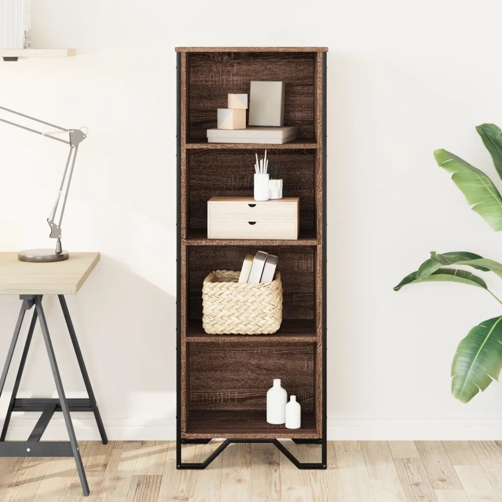 Libreria Rovere Marrone 50x31x137,5 cm in Truciolato 848613