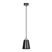 Lampada a sospensione Emibig Bolero nera legno E27 Ø14